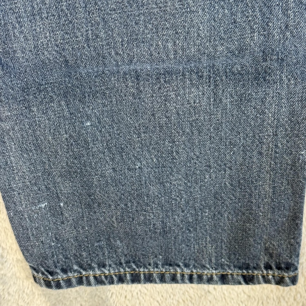 Levis 559 Jeans Mens 33x34 Blue Relaxed Straight Denim Medium Wash Paint - Picture 6 of 12